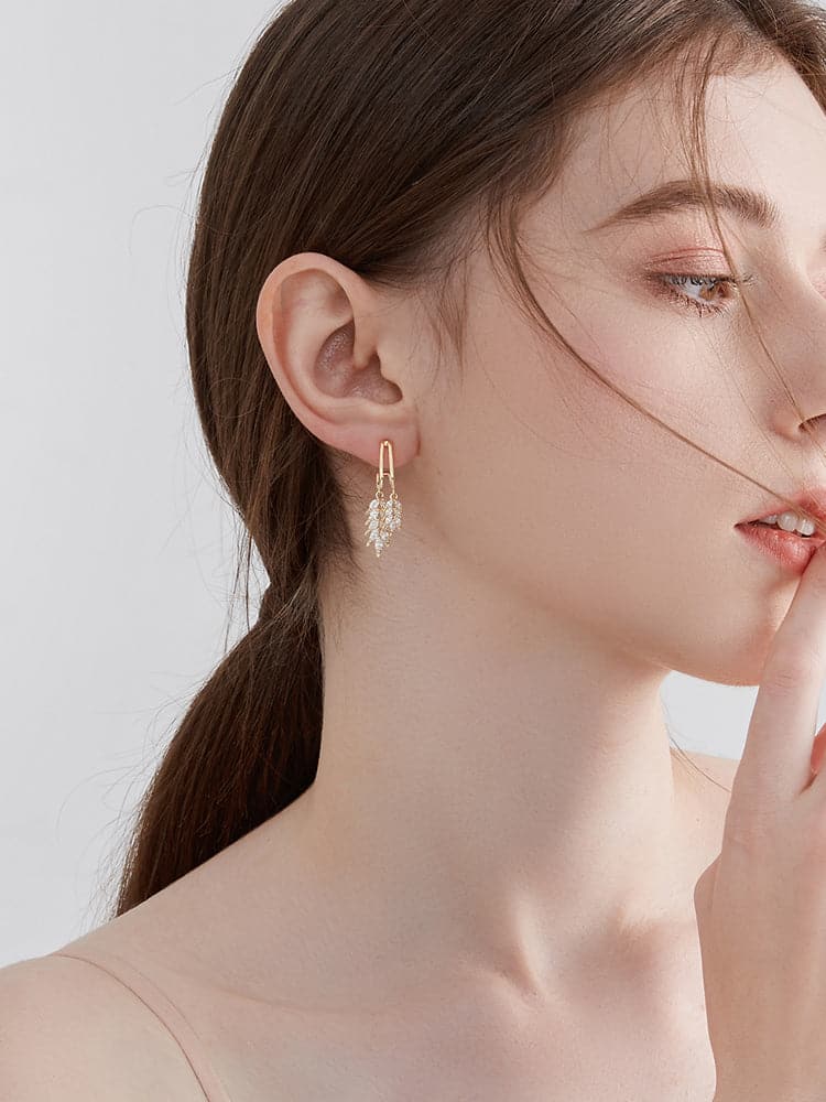 Silver Earrings (18K Gold Plated)