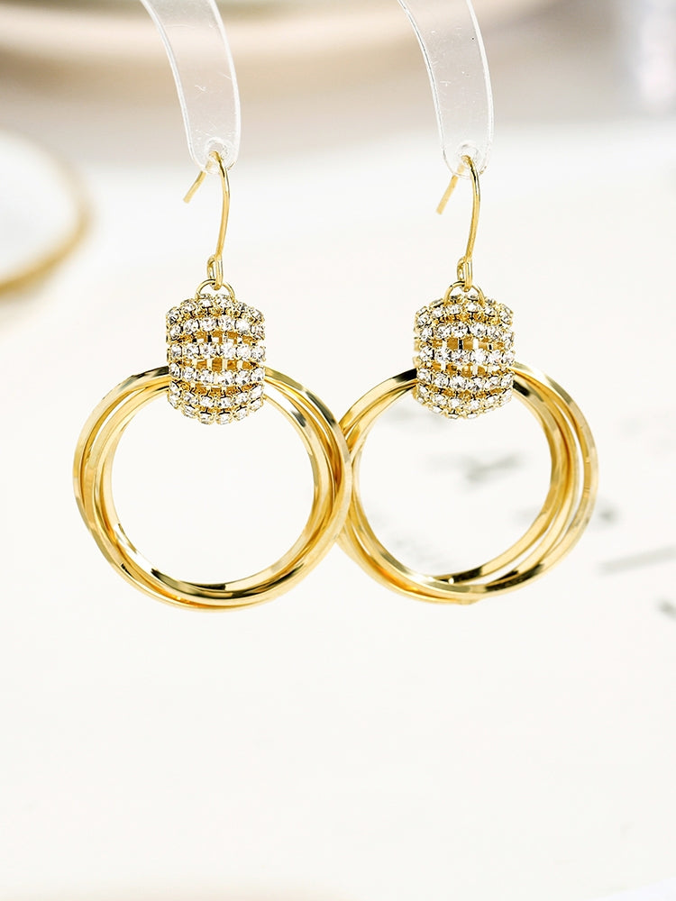 Multilayer (24k gold plated) earrings