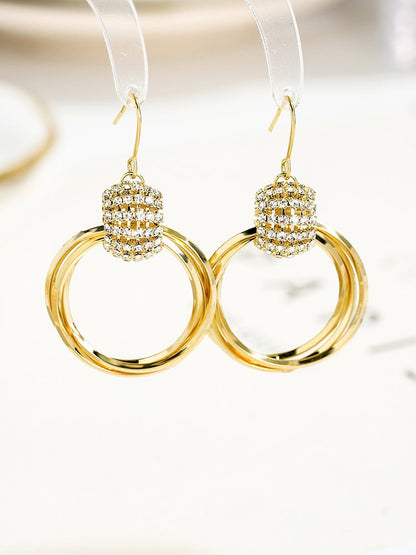 Multilayer (24k gold plated) earrings