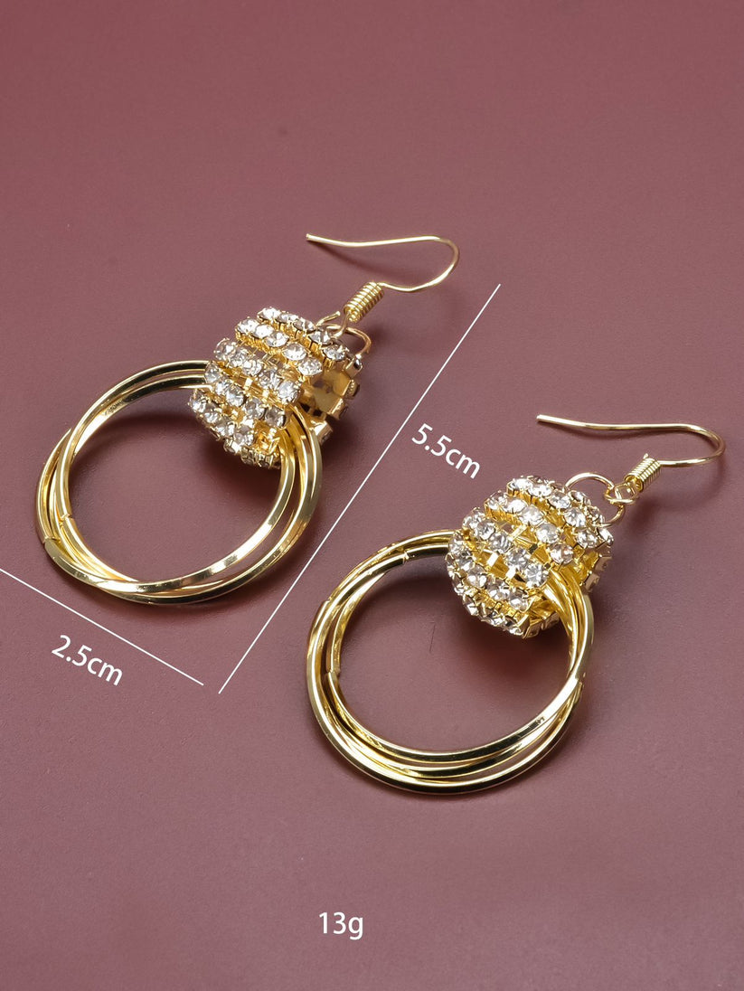 Multilayer (24k gold plated) earrings